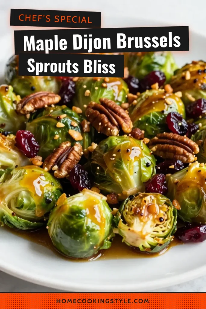 Discover the perfect addition to your dinner table with this Maple Dijon Brussels Sprouts recipe. This roasted Brussels sprouts recipe combines the sweetness of maple syrup with tangy Dijon mustard for a healthy Brussels sprouts side dish that's both delicious and simple to make. Whether you're looking for a vegan Brussels sprouts recipe or a way to impress your guests, this dish is sure to delight. Try it today! #BrusselsSprouts #HealthyRecipes #VeganCooking #EasyRecipes