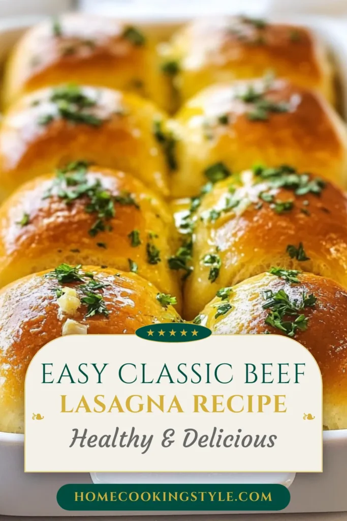 Indulge in the deliciousness of these garlic herb butter rolls! This easy dinner rolls recipe transforms simple ingredients into fluffy dinner rolls that will impress your family and friends. Perfect for any meal, these homemade garlic butter bread rolls are packed with flavor. Follow our simple garlic rolls recipe to delight in fresh, warm rolls straight from your oven. Save this recipe for your next gathering! #DinnerRolls #ComfortFood #BakingRecipes #GarlicButter