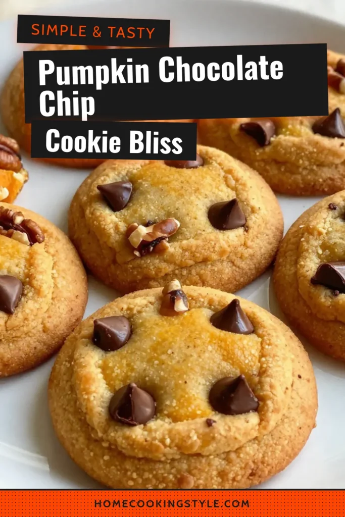 Indulge in the warmth of fall with these delicious pumpkin chocolate chip cookies! Our easy pumpkin cookies blend the classic flavors of pumpkin spice cookies and chocolate chip delight cookies for a perfect treat. Enjoy them fresh out of the oven or as part of your fall cookie recipes collection. Don’t miss out—pin this recipe for an irresistible taste of autumn! #PumpkinCookies #FallBaking #CookieRecipes #PumpkinSpice