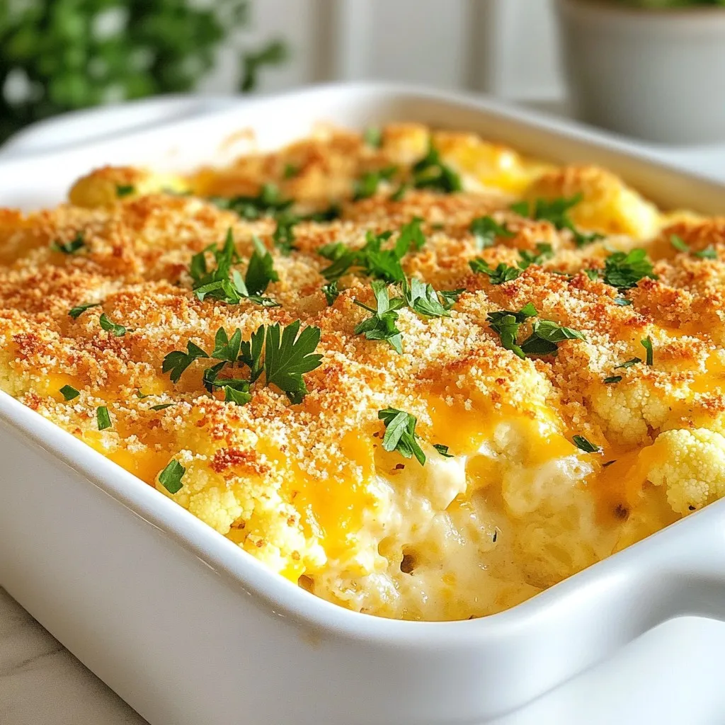Cheesy Cauliflower Casserole Simple and Tasty Dish