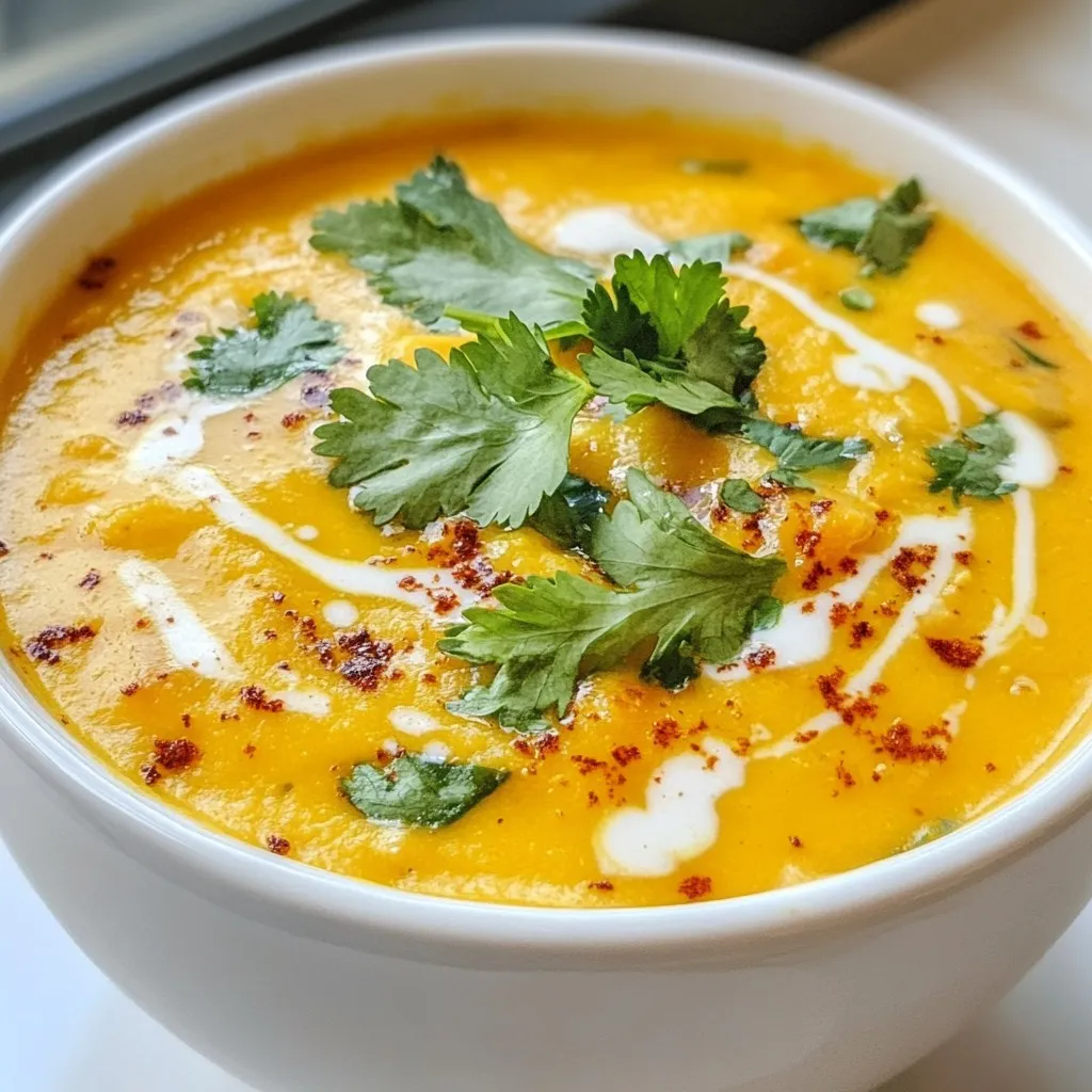 Spicy Thai Sweet Potato Soup Flavorful and Healthy Dish
